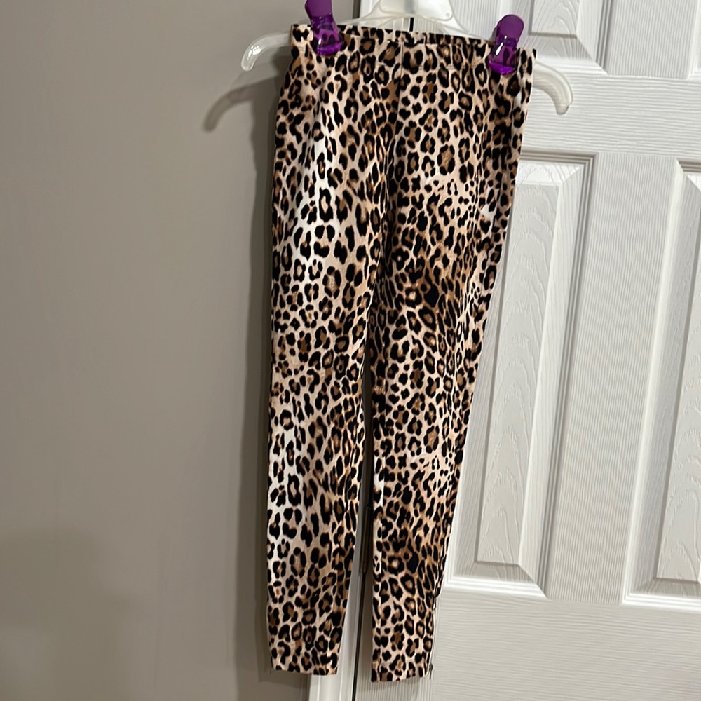 Leopard stretch slimming pants
